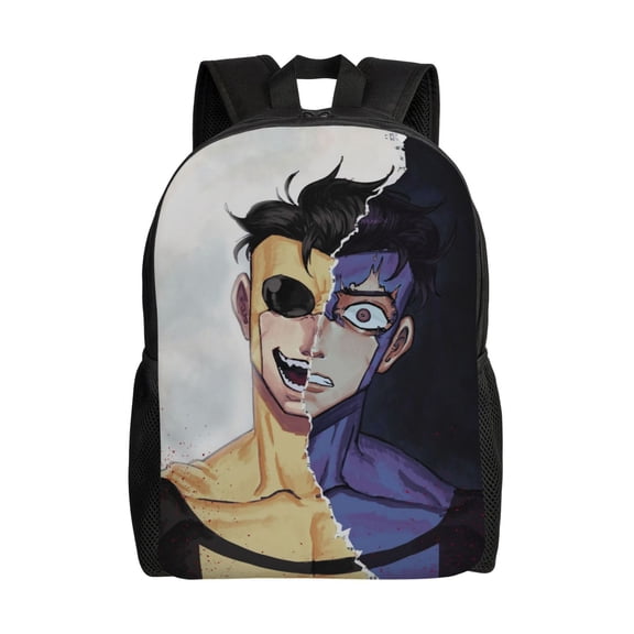 Invincible Laptop Backpacks 16 Inch Cartoon College School Bag Bookbag Lightweight Students Travel Shoulder Bag Daypack
