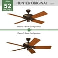thumbnail image 5 of Hunter - Hunter Original Indoor/Outdoor Ceiling Fan, 52-inch, Chestnut Brown, Rustic-style, 3-speed, 23847, for porches, patios, sunrooms, bathrooms, 5 of 15