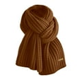 thumbnail image 4 of Women's Winter Knit Warm Scarf Super Soft Long Knit Scarves (Coffee One Size), 4 of 5