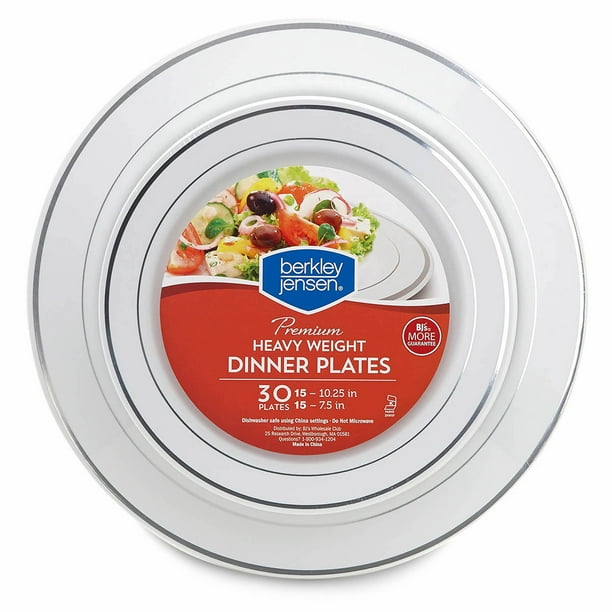 Berkley Jensen Premium Heavyweight Dinner Plates, 30 ct.