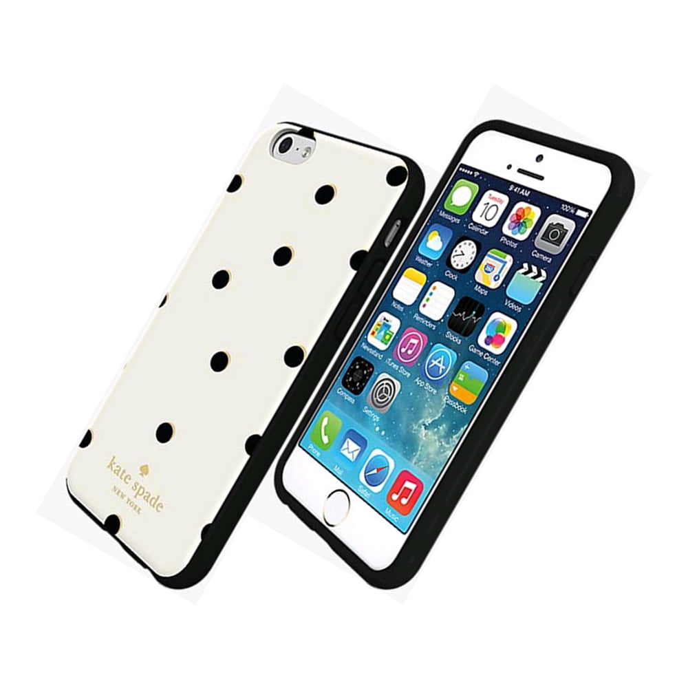 Kate Spade New York Hybrid Case iPhone 6 Plus/ 6s Plus - White/Black Dots -  
