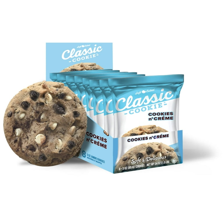 Classic Cookie Soft Baked Cookies, 8 Individually Wrapped Cookies Per Box  (Candy Cookie, 6 Boxes)