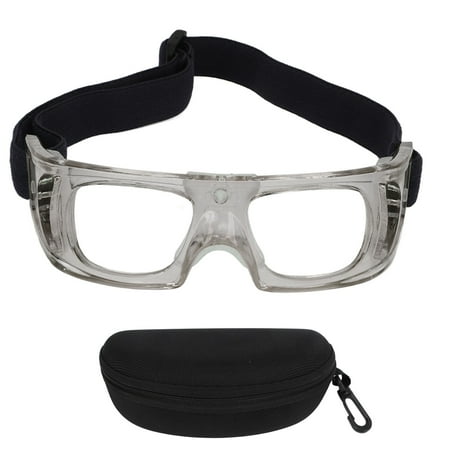

Sport Goggles Free Regulable Design Curved Fit Frame Impact Resistant PC Material Protective Basketball Glasses for Kids Grey