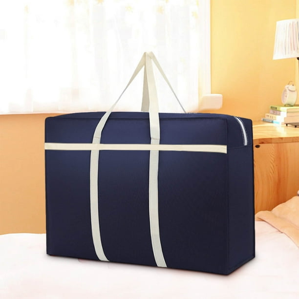 Bolsa de almacenamiento de viaje, bolsa de mudanza, bolsa de edredón no tejida de gran capacidad, bolsa de lona portátil, práctica