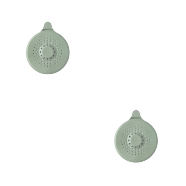 Bearachild Reemplazo de la cubierta del filtro del fregadero del baño de la cocina del hogar Colector de pelo reutilizable Ducha Bañera Colador Verde 2piezas