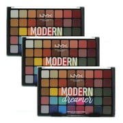 NYX Professional Makeup Modern Dreamer Eyeshadow Palette 40 Shades 1.2oz 3 Pack