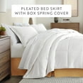 thumbnail image 3 of Tailored Pleated Bed Skirt Box Spring Frame Cover Dust Ruffle in Gold for Full Size Bedding by Comfort Canopy, 3 of 12