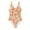 Orange, variant on Fsqjgq Girls One Piece Swimsuit Skintight Bodysuit Teen Girls Floral Print Ruched Monokinis Kids Cute Bathing Suit Beachwear 12-16 Years