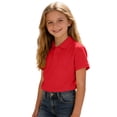 thumbnail image 5 of dazeni Boys 3 Pack School Uniforms Tops Short Sleeve Golf Shirts Collared Cotton Tee Summer Clothes for Kids Green2, 5 of 9