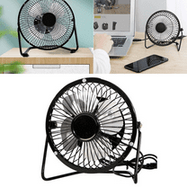 USB Desk Fan, Small But Powerful, Mini Table Fan, 360° Rotate Personal Cooling Fan, 4 Blades Desktop Mute Fans Silent Universal for Home Office Stroller Camping by Fakrich