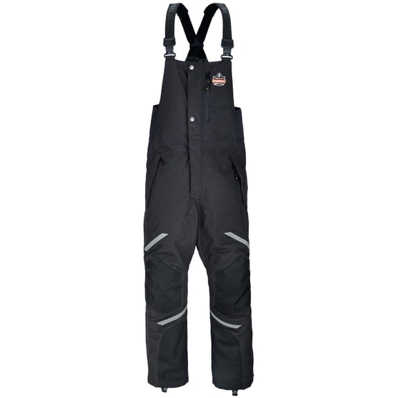 Ergodyne N-FernoÂ® 6471 Thermal Bibs/Overalls, Black, M