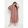 thumbnail image 1 of Oussum Robe Caftans pour Femme Grande Taille Imprimée Longue Maxi à Boutons Robes Caftan, 1 of 7