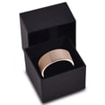 thumbnail image 4 of Charming Jewelers Tungsten Wedding Band Ring 9mm for Men Women Comfort Fit 18K Rose Gold Plated Plated Pipe Cut Flat Brushed Polished Lifetime Guarantee Size 7.5, 4 of 5