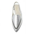 thumbnail image 3 of Cecelia New York Cleo Embellished Slingback Pointed Toe Flats SILVER Clear (SILVER/SILVER DOME, 6.5), 3 of 4