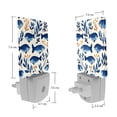 thumbnail image 7 of PhooArto Blue Fish Ocean Pattern Plug in LED Night Light Auto Sensor Dusk to Dawn Decorative Night for Bedroom, Bathroom, Kitchen, Hallway, Stairs, Baby's Room, Energy Saving, 7 of 7