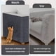 thumbnail image 5 of Alfombrilla autoadhesiva para rascar gatos, para pared de gatos, para manualidades, para gatos, protección contra arañazos, sofá o gato, ideal para alfombra rascadora de gatos, 200 x 40 cm (gris, 5 of 7