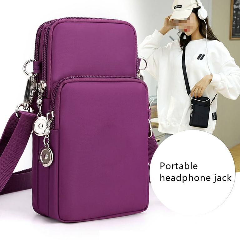 Deep Purple 2024 Small RFID Clutch Crossbody Bag