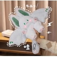 thumbnail image 4 of Flying Bat Rabbit Plush Toy, White Bat Rabbit, 35cm/13.78 inch, 1pcs, Cuddly Companion, Stuffed Animal, Collectible Plush Figures, 4 of 7