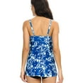 thumbnail image 4 of SUCS Tankini Women's Printed Skirt Suspender Dress Loose Boxer Swimsuit, 4 of 7