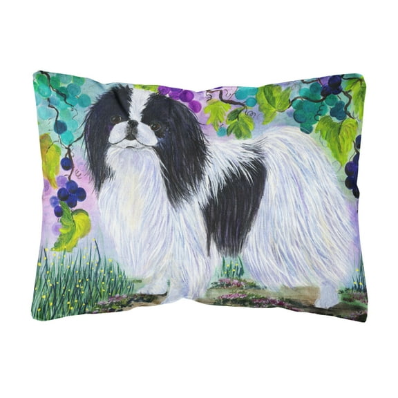 Caroline's Treasures SS8270PW1216 Japanese Chin Decorative   Canvas Fabric Pillow, 12H x16W, multicolor