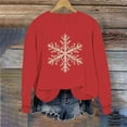 thumbnail image 6 of Ailaofu Christmas Sweatshirts for Women Crewneck Long Sleeve Shirt Xmas Holiday Party Pullover Sweater Tops Fall Outfits, 6 of 6