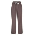 thumbnail image 5 of XINXIAOO Women's Pants Casual Pants for Women Brown Pants for Women Lounge Pants for Women Loose Fit Women High Waisted Pants with Pockets Women's Fall Pants, 5 of 9