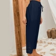 thumbnail image 4 of Karight Women Casual Lightweight Drawstring Elastic Waist Pants with Pockets, 4 of 7