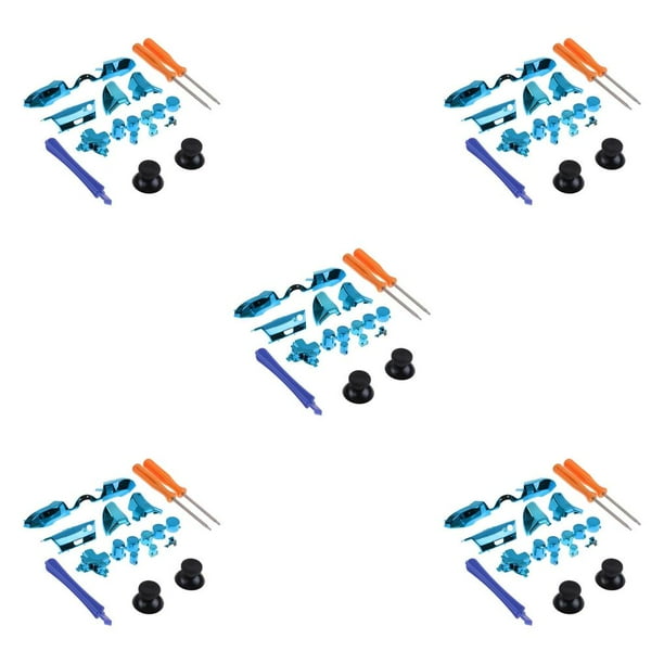 Sidaley Juego de botones completamente chapados, gatillos de parachoques, reemplazo de destornillador Dpad LB RB LT RT para controlador One Type1 NO1