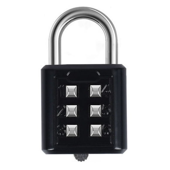 6-Digit Password Combination Padlock Zinc Alloy for Suitcase For Password Lock