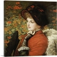 thumbnail image 1 of ARTCANVAS Type Of Beauty Canvas Art Print by James Tissot - Size: 18" x 18" (0.75" Deep), 1 of 9