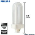 thumbnail image 2 of Philips 32w 101v Triple Tube 4-Pin GX24Q-3 2700k Fluorescent Light Bulb, 2 of 2