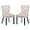 Beige, variant on KCC Velvet Dining Chairs Set of 4, Upholstered High-end Tufted Dining Room Chair with Nailhead Back Ring Pull Trim Solid Wood Legs, Nikki Collection Modern Style for Kitchen, Black