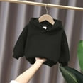 thumbnail image 2 of Ccpelsie Toddler Lightweight Hoodie Sweatshirt, Kids Girls Sports Long Sleeve Pullover Tops(Black,9-11 Years), 2 of 5