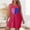 Hot Pink, variant on Cotton Nightgowns Women's Nightgowns Valentine Sleep Tanks Chemise Above-the-Knee Crew Neck Sleeveless Black Mumu Nightgown,L