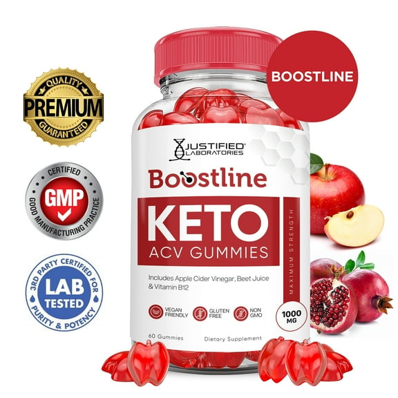 Boostline Keto ACV Gummies 1000MG Dietary Supplement 60 Gummys