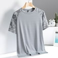 thumbnail image 1 of Tops para hombre, blusas y camisas de cuello redondo y manga corta para hombre, camiseta deportiva informal de manga corta con cuello redondo transpirable de seda de hielo para hombre, blusa para homb, 1 of 8
