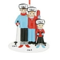 thumbnail image 4 of Personalized Family Christmas Ornament 2024 - Snow Winter Vacation Ski Family of 3 Home Decorations, 4 of 10