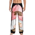 thumbnail image 1 of Kdxio Coffee Gnome (1) Pattern Men's Pajama Pants, Elastic Waist with Drawstring and Pockets, Comfortable Loungewear-Medium, 1 of 6