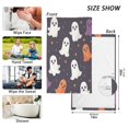 thumbnail image 6 of Yayeee 2 Pack Hand Towels for Bathroom 100% Cotton 16" x 28" Soft Absorbent Kitchen Towel, White Halloween Ghosts, 6 of 7