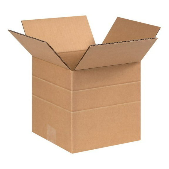 Office Depot® Brand Multi-Depth Corrugated Boxes, 6" x 6" x 6", Kraft, Bundle Of 25 Boxes