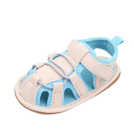 

LBECLEY Youth Girl Shoes Baby Walking Non-Slip Soft Flat Girls Boys Rubber Sole Sandals Summer Shoes Baby Shoes Toddler 4 Summer Shoes White 11