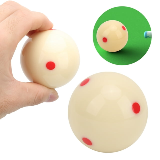 OTVIAP Billiard Accessory,Practice Cue Ball,57.2mm Pool Standard Training Ball Dot‑Spot Practice Cue Ball Billiard Accessory