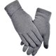 thumbnail image 5 of Guantes de invierno cálidos para mujer, resistentes al viento, con forro grueso y pantalla táctil para teléfono (gris), 5 of 5
