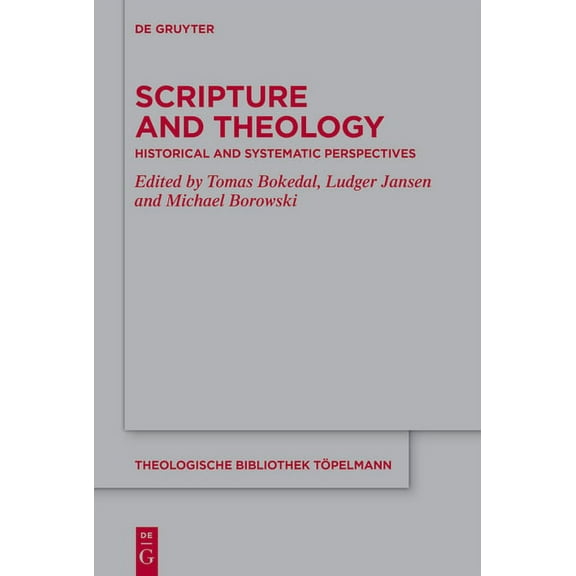 Theologische Bibliothek TÃ¶pelmann Scripture and Theology: Historical and Systematic Perspectives, Book 201, (Hardcover)