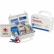 10 Person ANSI First Aid Kit, Weatherproof Plastic Case, Wall Mount