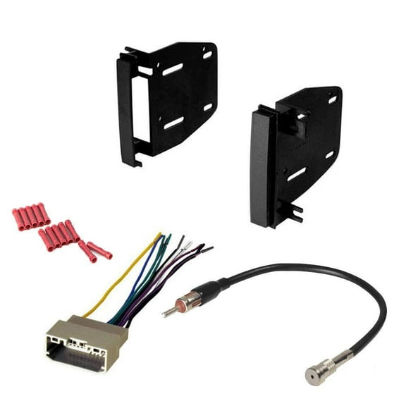 GSKIT213 Car Stereo Installation Kit for Mitsubishi 2008-2009 Raider - in Dash Mounting Kit, Wire Harness, Antenna Adapter for Double Din Radio Receivers
