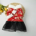 thumbnail image 3 of Ropa de perro vestidos de cachorro traje tang traje chino año nuevo estilo invierno calidez múltiples patrones elegantes perros traje para Bichon l Florecer rojo Advancent PT000711-12, 3 of 7