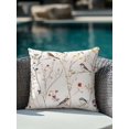 thumbnail image 4 of Outdoor Pillows Waterproof, Spring Floral Bedding Throw Pillows with Insert for Couch Sofa Bed, Summer Birds Botanical Country 18x18 Inch Pillowcases Decorative Camping Patio Pillow Set of 1, 4 of 8