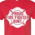 thumbnail image 4 of Inktastic Proud Firefighter Aunt Wht T-Shirt, 4 of 5