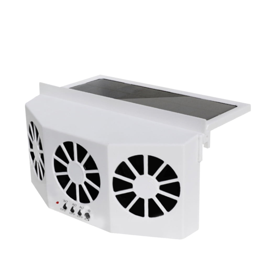 Sonceds Car Exhaust Fan Solar Powered Vehicle Window Air Vent Fan Auto  Radiator Ventilation - Walmart.com